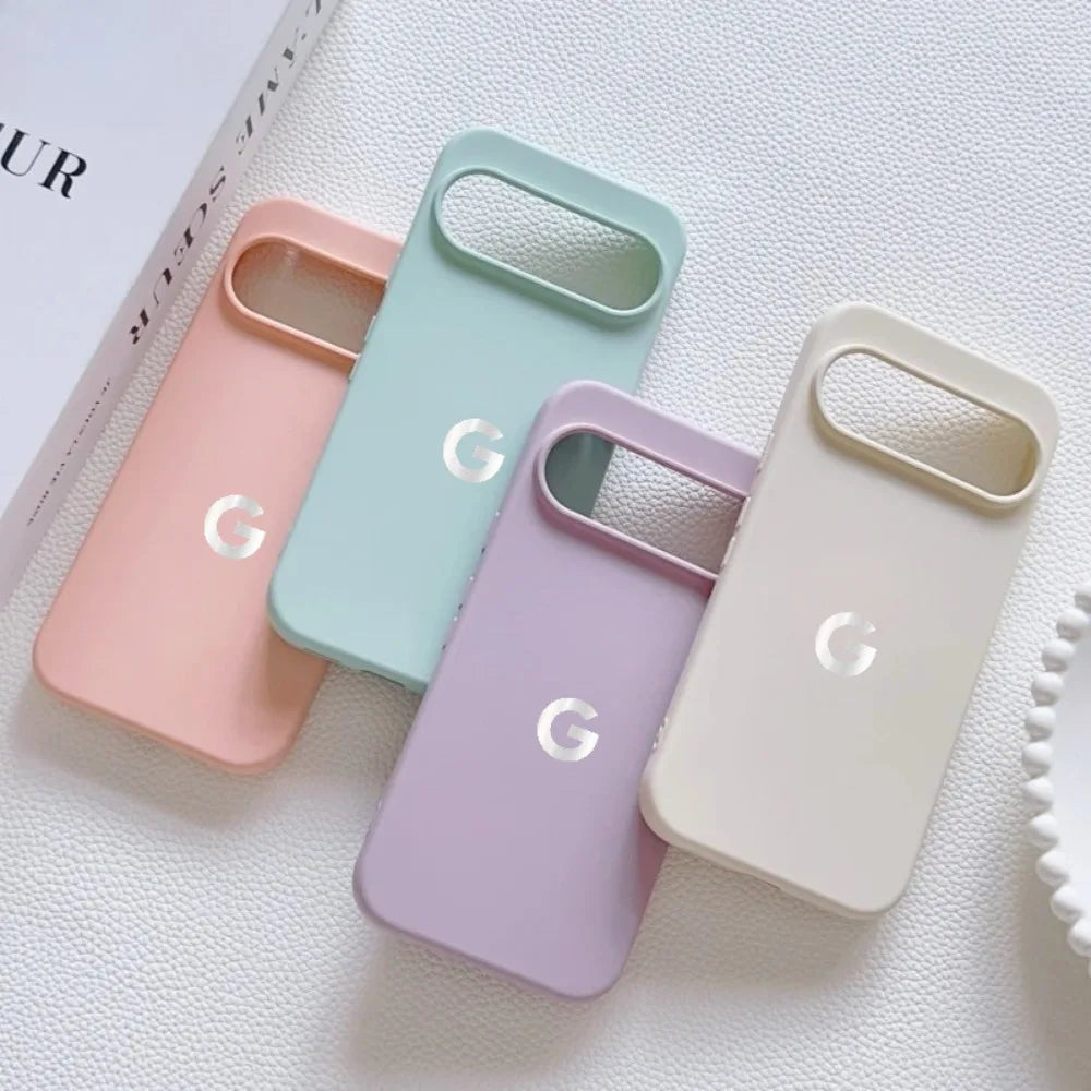 Color Skin Feel Liquid Silicone Phone Case for Official Google Pixel 11 10 9 Pro XL 8 7 10A Support Wireless Charge Soft Cover