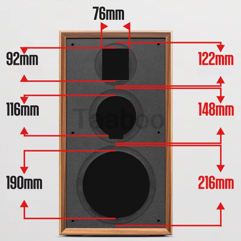 Bass pro speaker wooden texture. Loud vocal seperation.