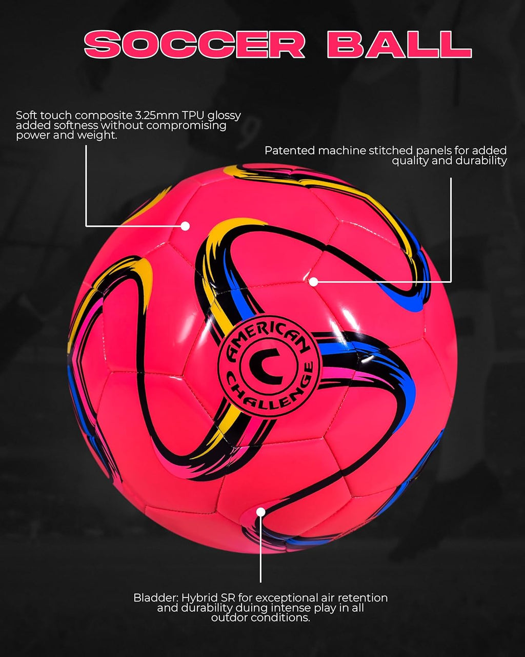 Brasilia Soccer Ball Size 5, 4, 3 & 2