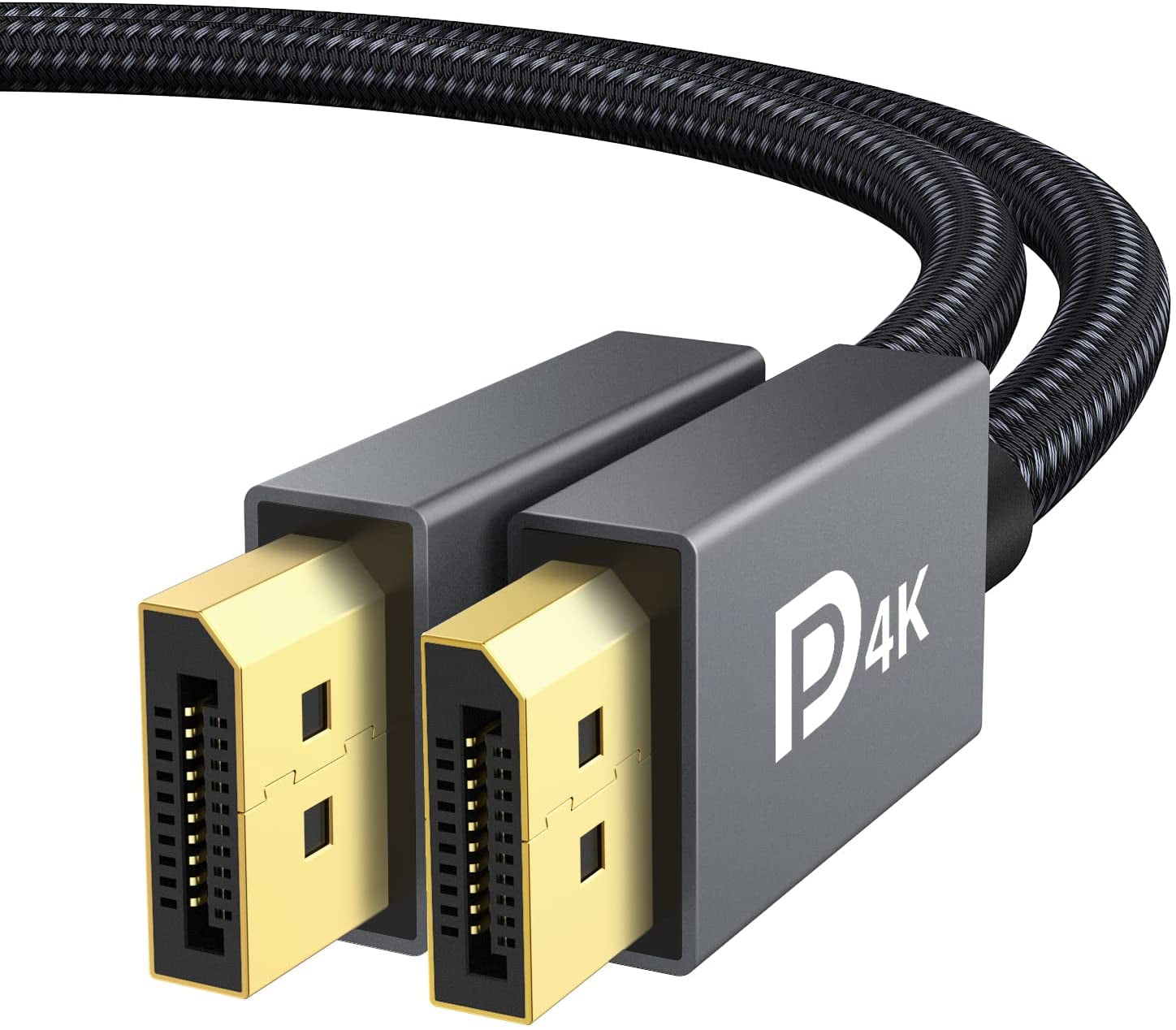 Displayport Cable 6FT/2 Pack, Nylon DP to DP Cord for Gaming Monitor