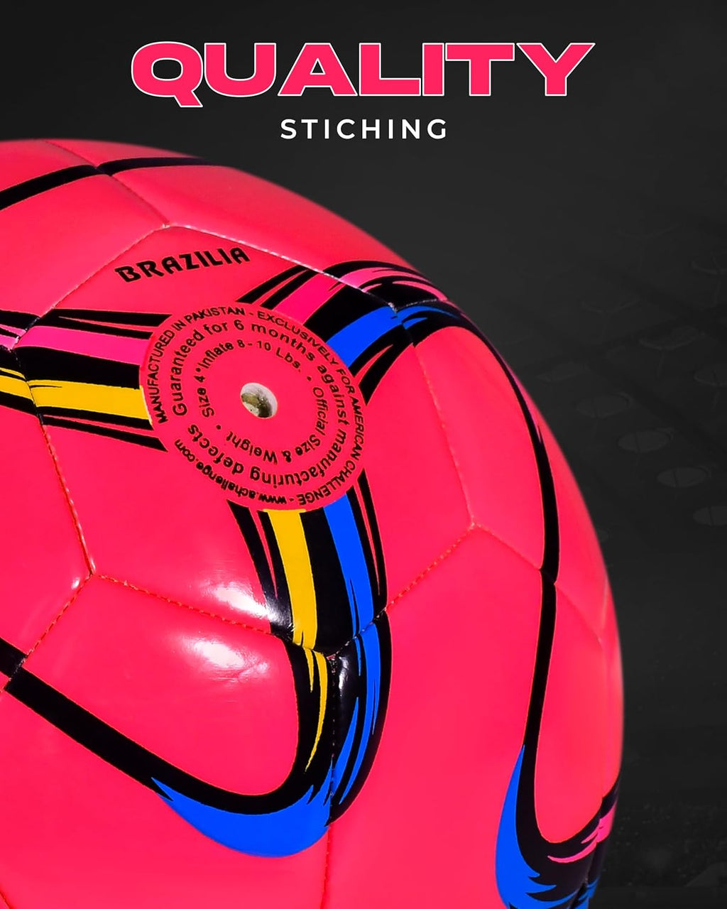 Brasilia Soccer Ball Size 5, 4, 3 & 2
