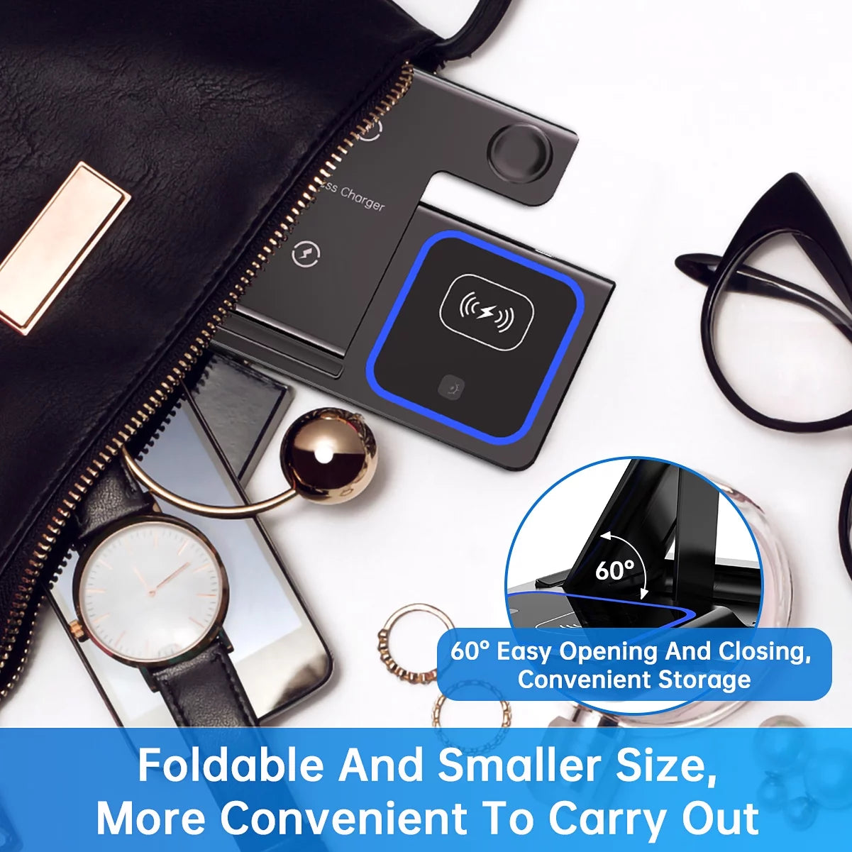 18w charging station for iphone, airpods and apple watch.