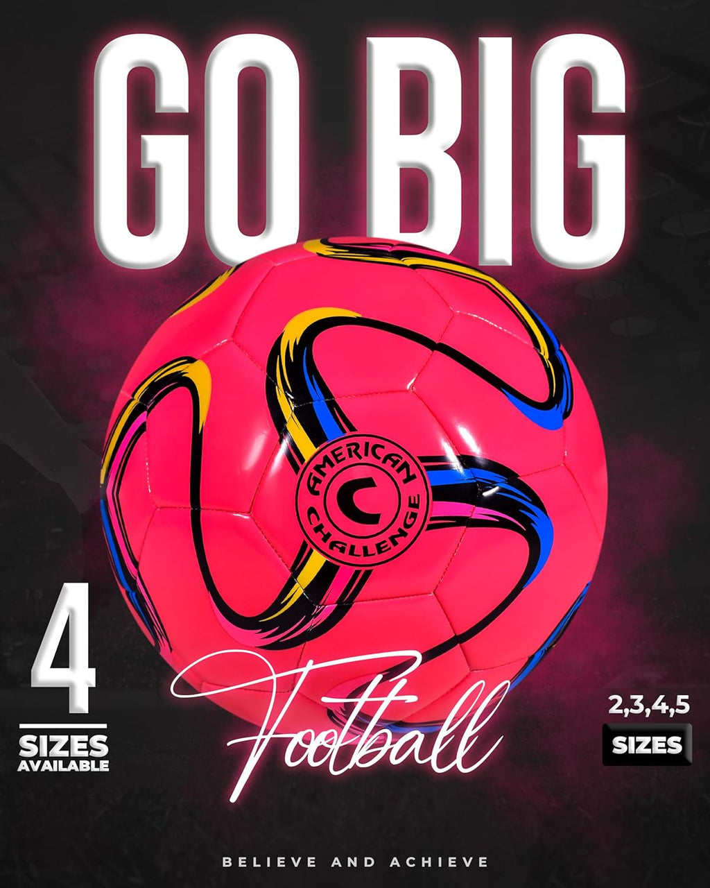 Brasilia Soccer Ball Size 5, 4, 3 & 2