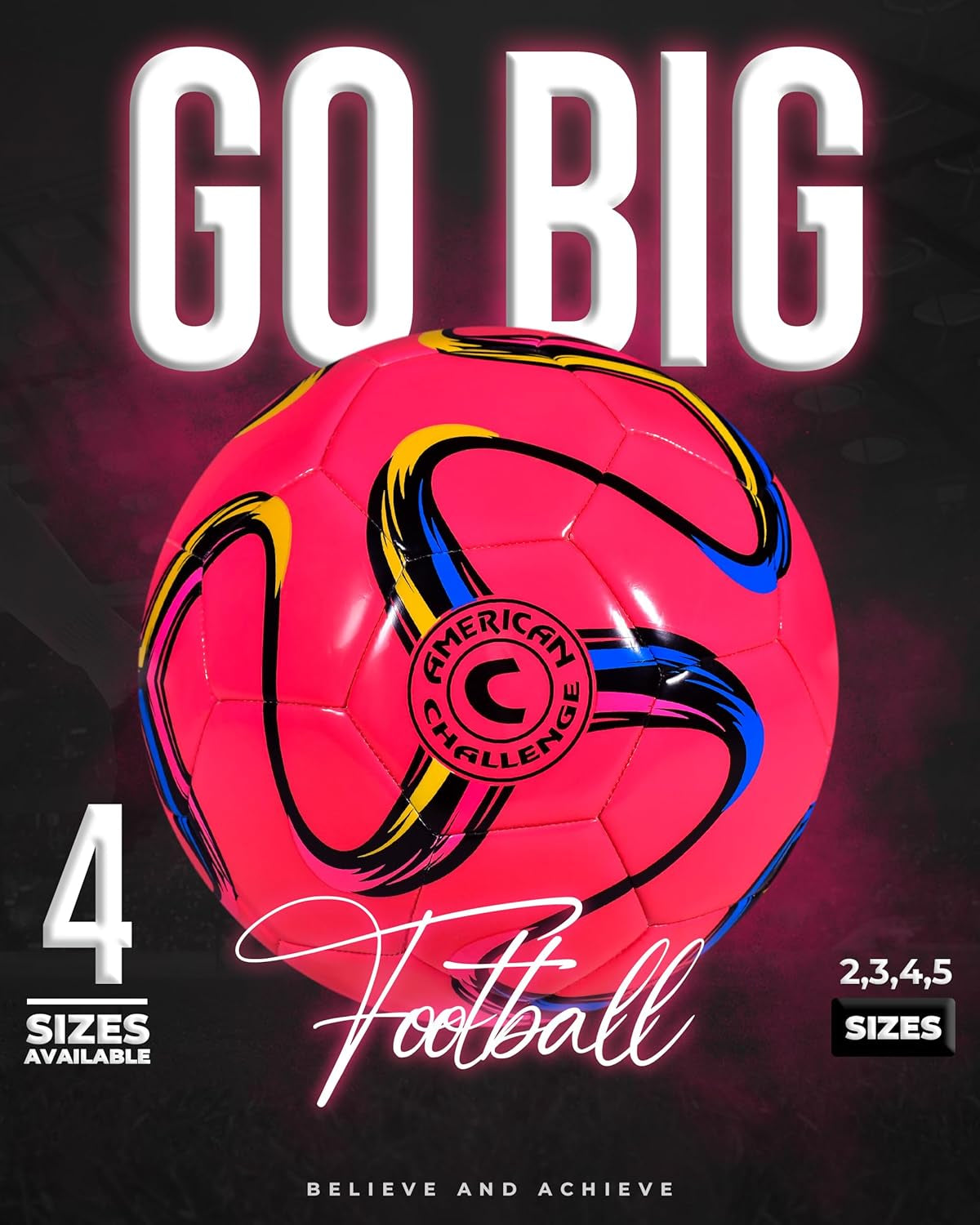 Brasilia Soccer Ball Size 5, 4, 3 & 2
