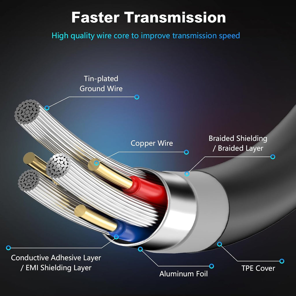 25ft Extra-Long USB 3.0 Male to Male Cable - Gold-Plated Connectors