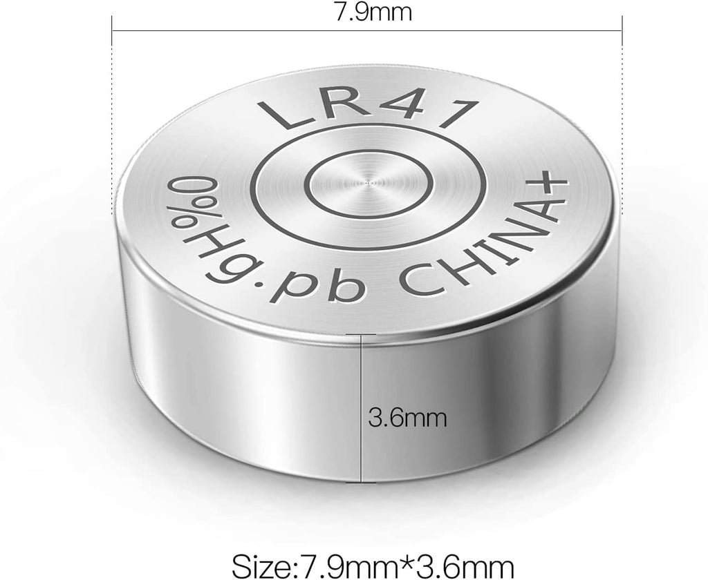 40-Pack LR41 / AG3 1.5V Button Cell Batteries - Long-Lasting Power